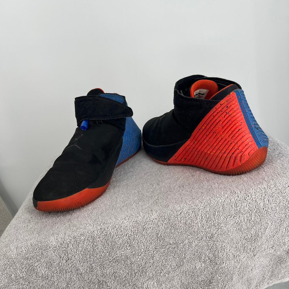 NIKE JORDAN Why Not? Zero.1 Triple Double Men's 10 Black Orange Blue AA2510-015